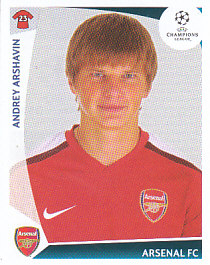 Andrey Arshavin Arsenal samolepka UEFA Champions League 2009/10 #494